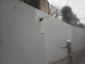 モンパレA・B・C棟　擁壁塗装工事 002